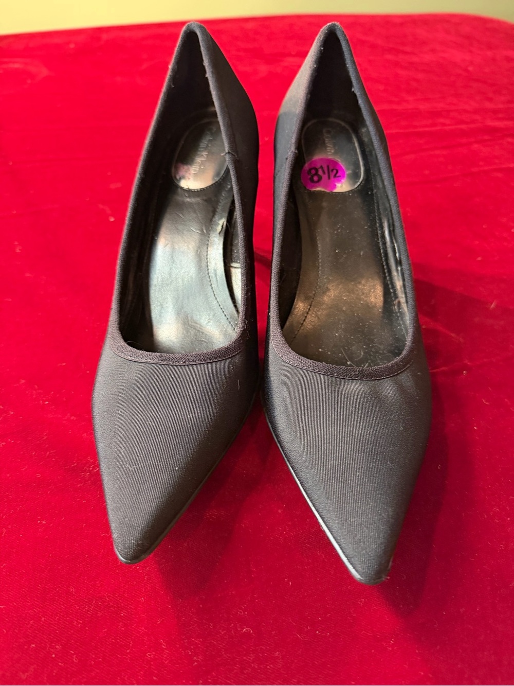 Calvin Klein Black Pointed-Toe Pumps